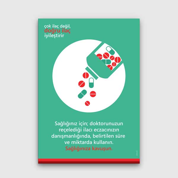 İlaç Kullanımı Duvar Posteri