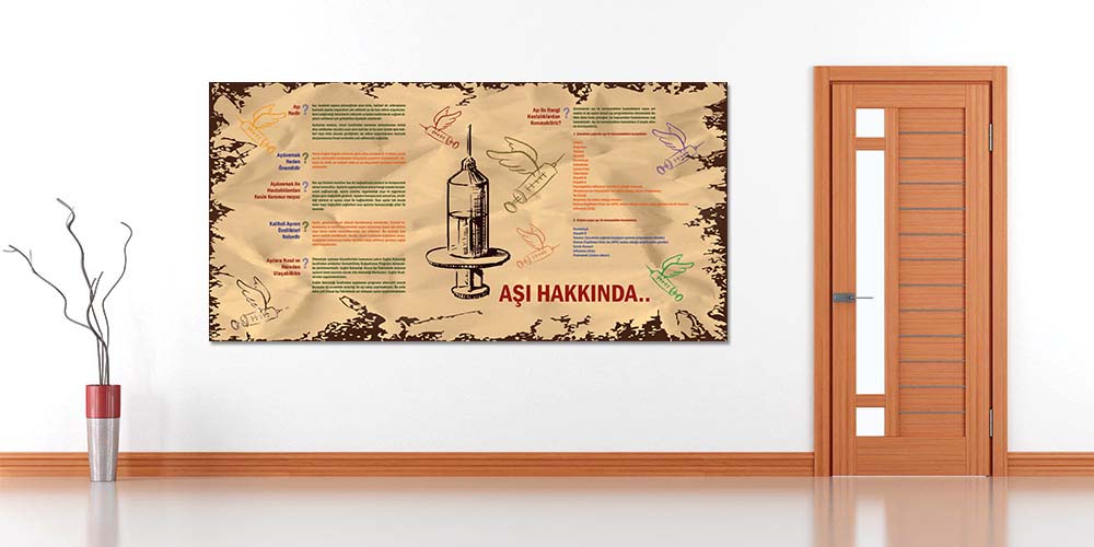 Aşı ve Korunma Duvar Posteri