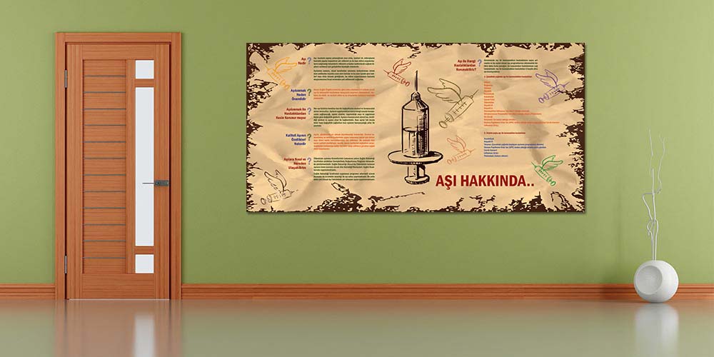Aşı ve Korunma Duvar Posteri