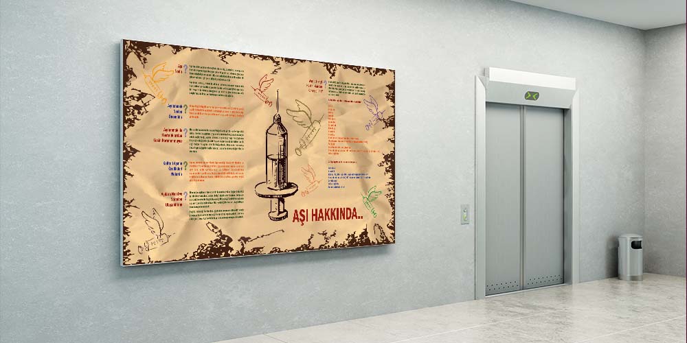 Aşı ve Korunma Duvar Posteri