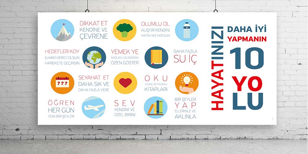 Sağlıklı Yaşam Duvar Dekoru