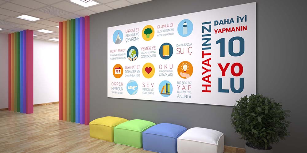 Sağlıklı Yaşam Duvar Dekoru