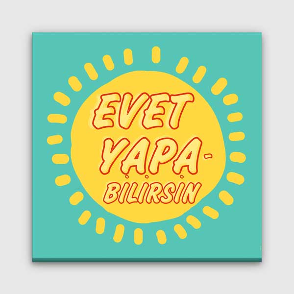 İlham Verici Duvar Tablosu