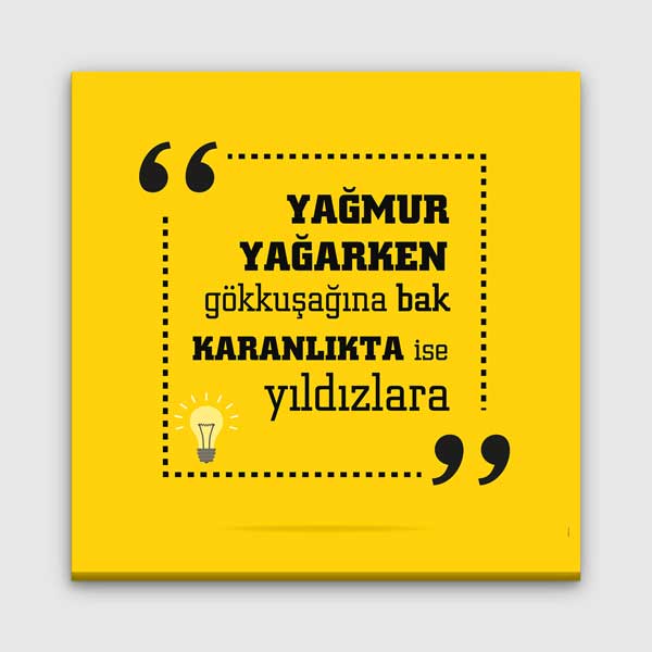 İlham Verici Duvar Tablosu