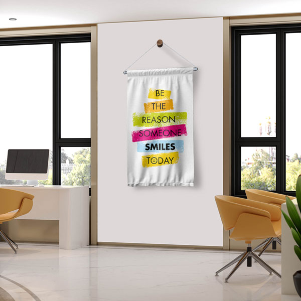 İngilizce Okul Duvar Flaması
