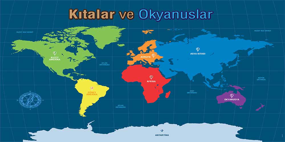 Coğrafya - Sosyal Bilgiler Duvar Posteri