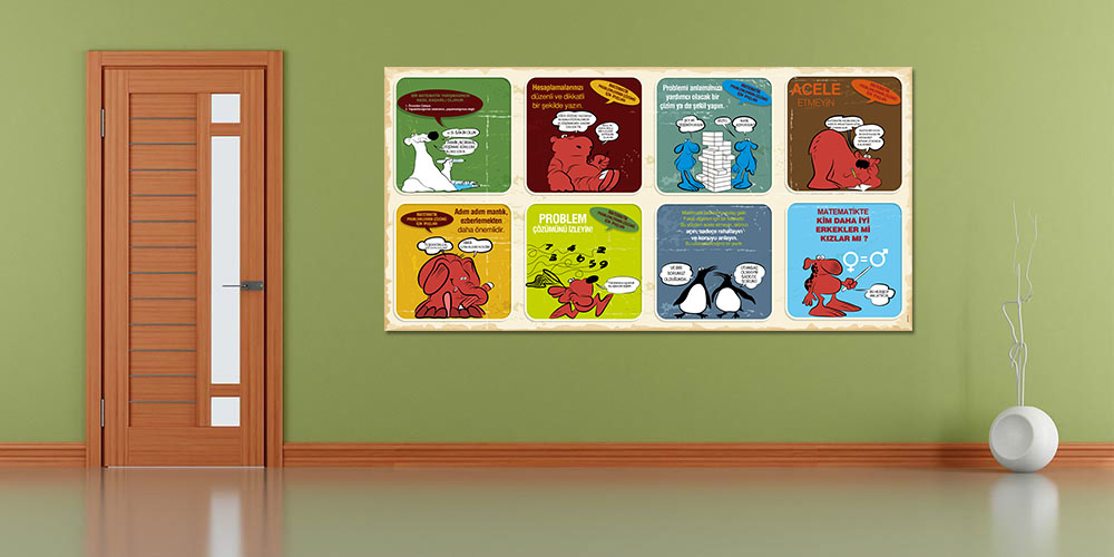 Matematik Okul Duvar Posteri