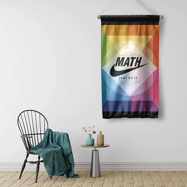 Matematik Okul Duvar Flaması