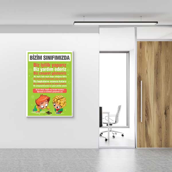 Okul ve Sınıf Kuralları Posteri