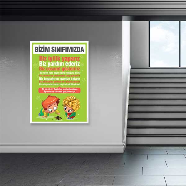 Okul ve Sınıf Kuralları Posteri