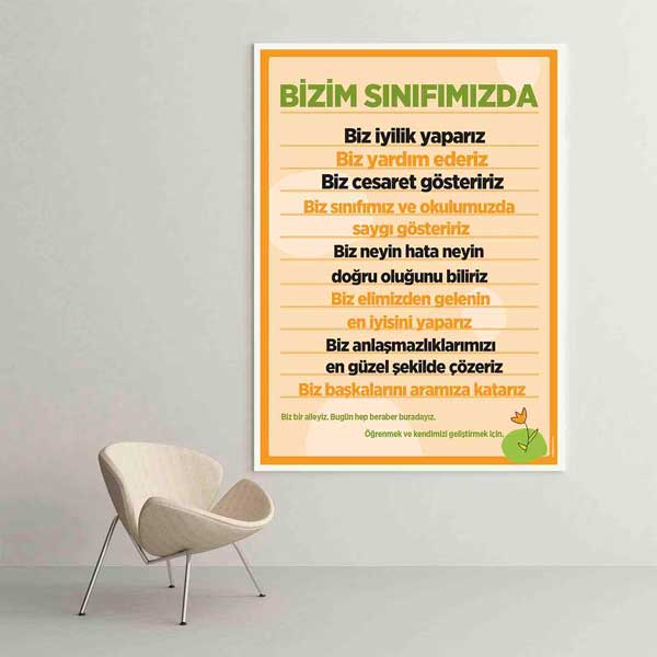Okul ve Sınıf Kuralları Posteri