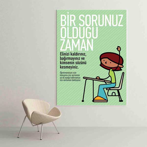 Okul ve Sınıf Kuralları Posteri