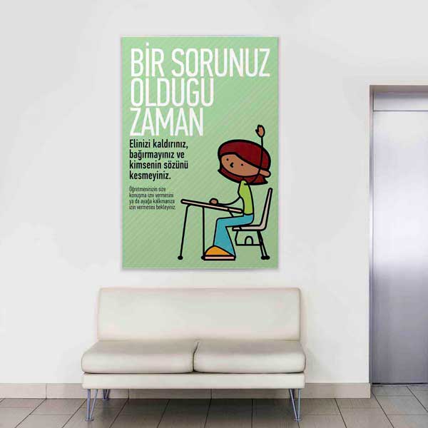 Okul ve Sınıf Kuralları Posteri