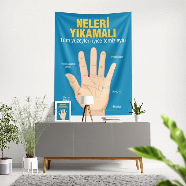 Sağlıklı Yaşam - Hijyen Duvar Örtüsü