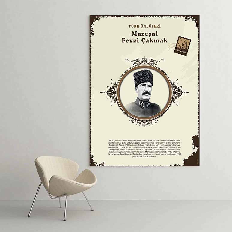 Türk Büyükleri Duvar Posteri