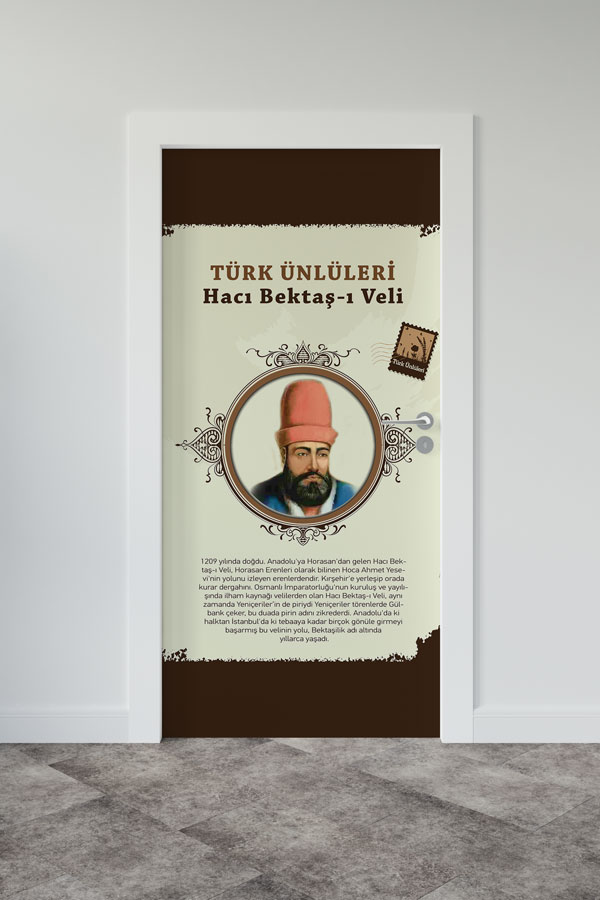 Türk Büyükleri Kapı Tasarımı
