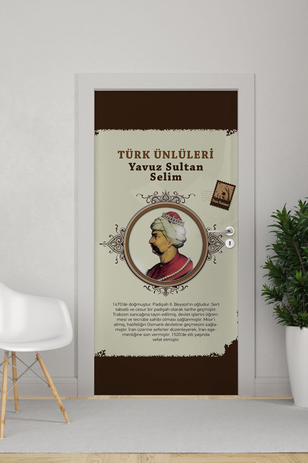 Türk Büyükleri Kapı Tasarımı