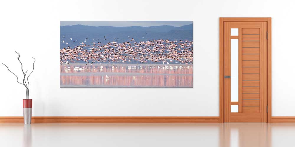 africa-wall-decor-14013-03 Uçan Flamingo Sürüsü Büyük Ebat Duvar Dekoru 14013