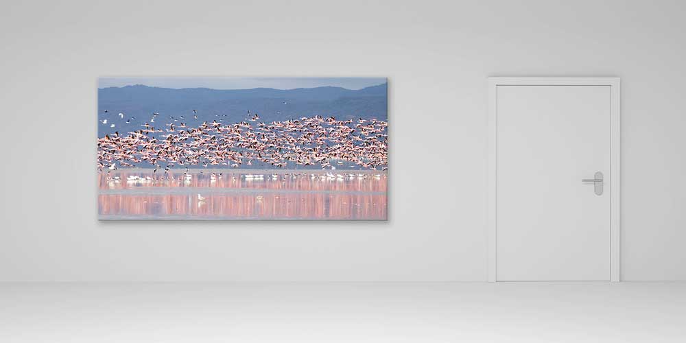 africa-wall-decor-14013-04 Uçan Flamingo Sürüsü Büyük Ebat Duvar Dekoru 14013