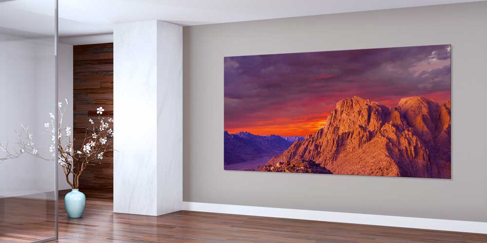 Gün Batımında Kızıl Dağlar Büyük Ebat Duvar Dekoru 14021