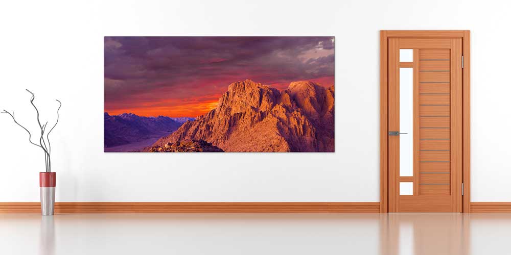Gün Batımında Kızıl Dağlar Büyük Ebat Duvar Dekoru 14021
