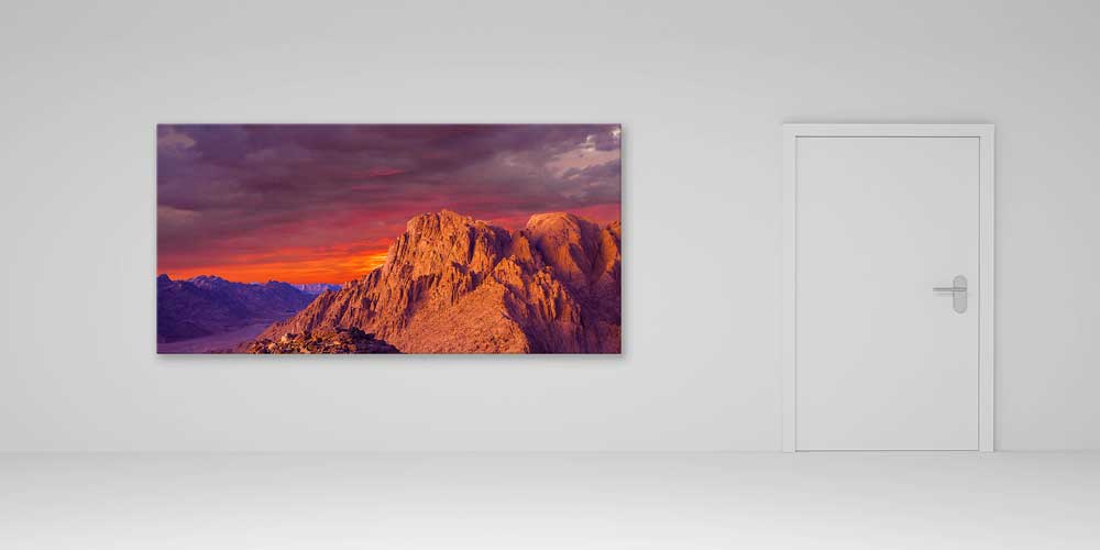 Gün Batımında Kızıl Dağlar Büyük Ebat Duvar Dekoru 14021