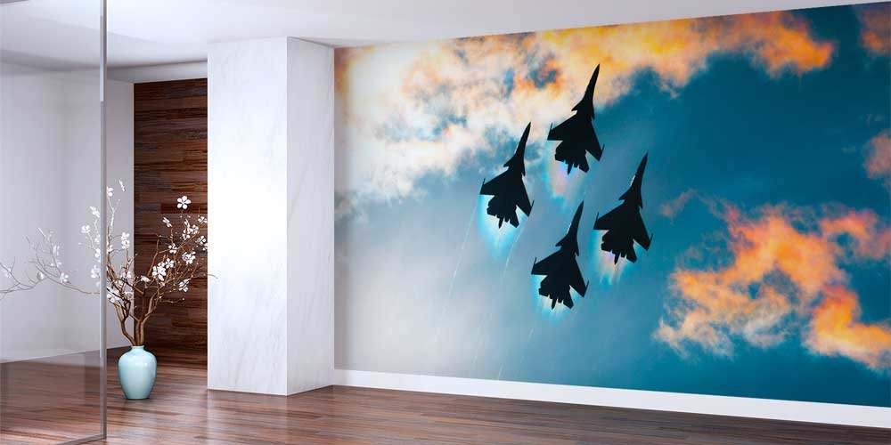 air-force-wall-art-10950-01 Jet Filosu Hava Gösterisi Duvar Kağıdı 10950