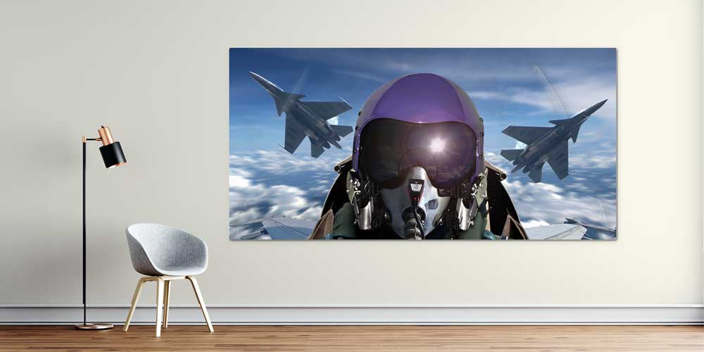 air-force-wall-art-11302-01 Pilot Kokpiti ve Savaş Uçakları Dekoratif Baskı 11302
