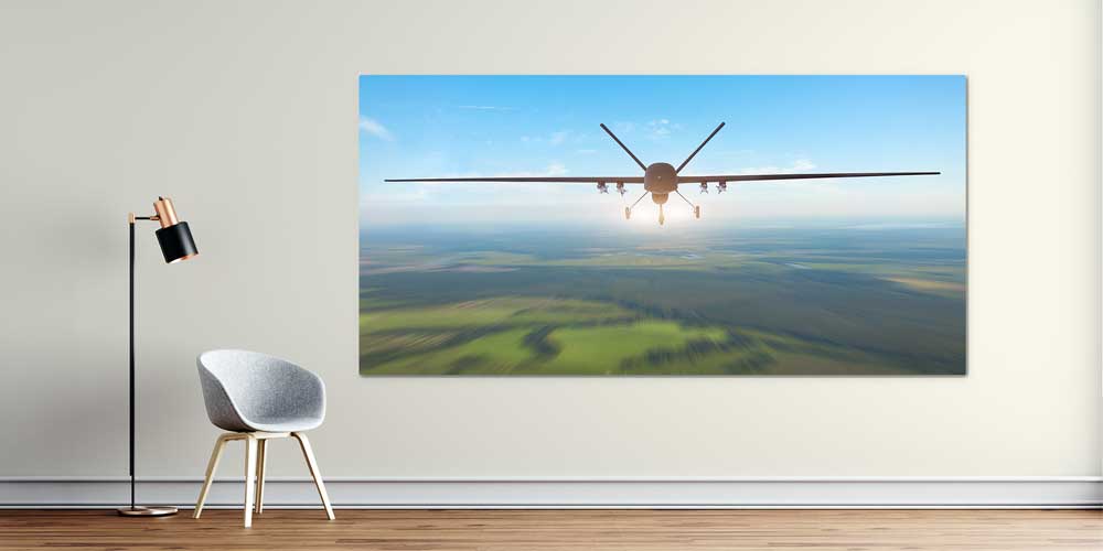 İnsansız Hava Aracı (İHA) Gökyüzü Dekoratif Baskı 11304
