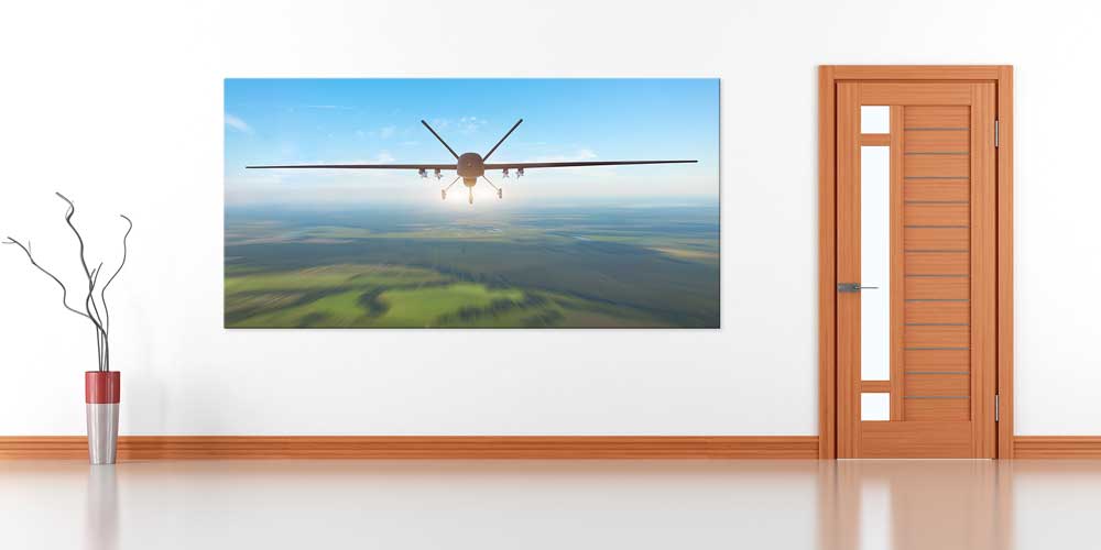 İnsansız Hava Aracı (İHA) Gökyüzü Dekoratif Baskı 11304