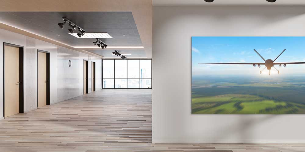 İnsansız Hava Aracı (İHA) Gökyüzü Dekoratif Baskı 11304