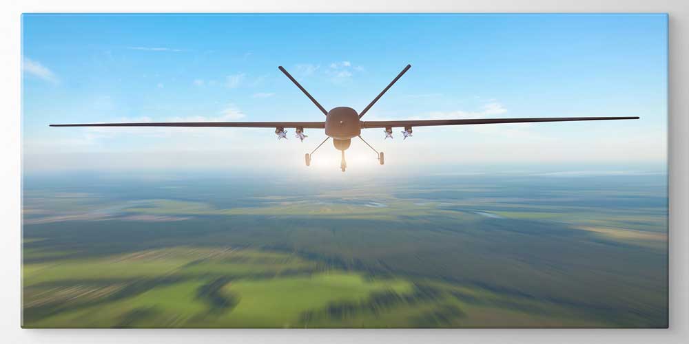 İnsansız Hava Aracı (İHA) Gökyüzü Dekoratif Baskı 11304