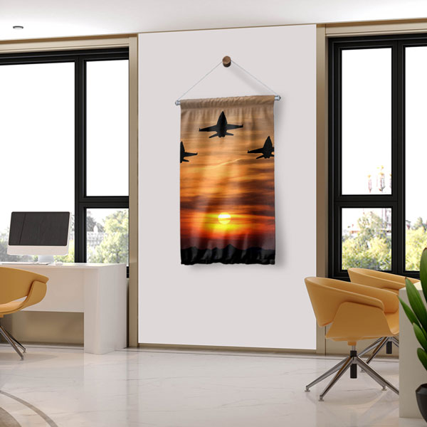 Askeri Hava Kuvvetleri Duvar Flaması 11143