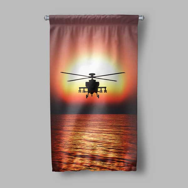 Askeri Helikopter Duvar Flaması 11145