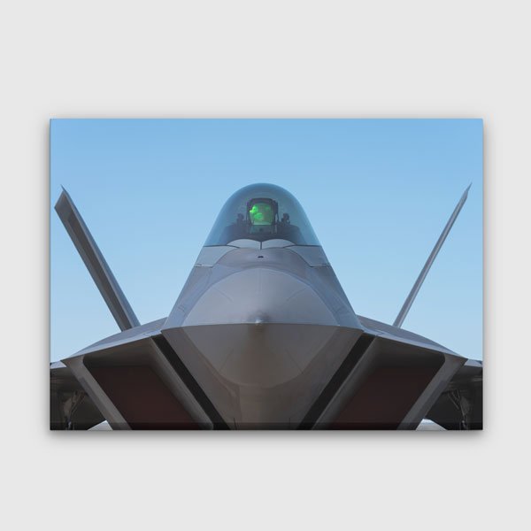 F-22 Raptor Savaş Uçağı Kokpit Kanvas Tablo – 11207