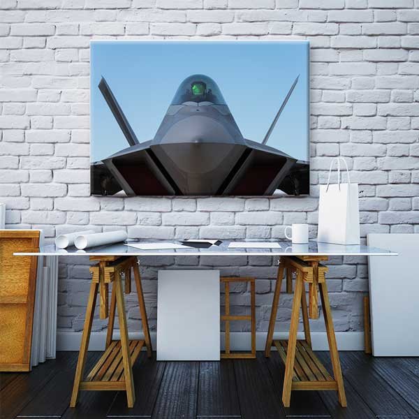 F-22 Raptor Savaş Uçağı Kokpit Kanvas Tablo – 11207