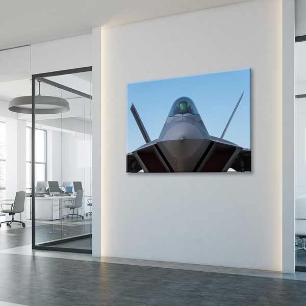 F-22 Raptor Savaş Uçağı Kokpit Kanvas Tablo – 11207