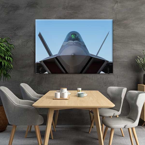 F-22 Raptor Savaş Uçağı Kokpit Kanvas Tablo – 11207