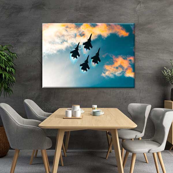 Jet Filosu Gösteri Uçuşu Kanvas Tablo – 11210