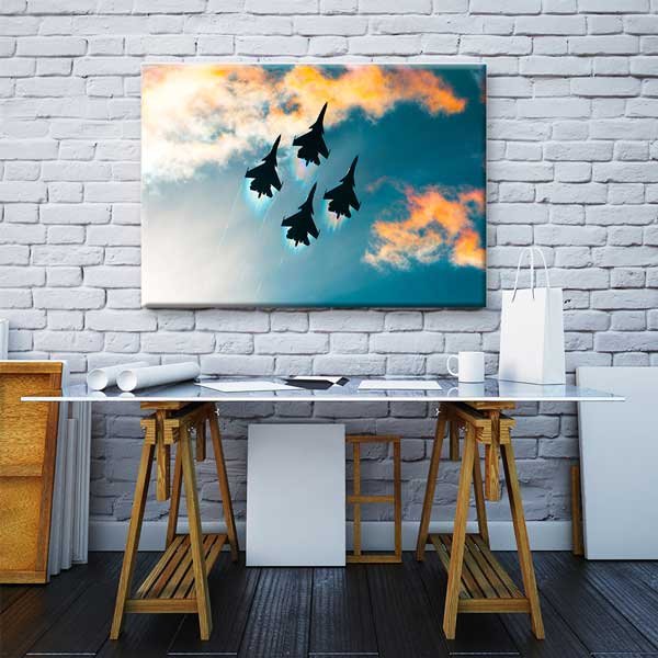 Jet Filosu Gösteri Uçuşu Kanvas Tablo – 11210