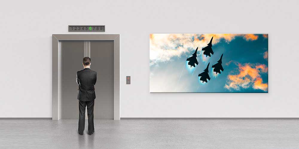 Savaş Uçakları Filosu Gökyüzü Dekoratif Baskı 11300