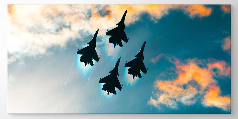 Savaş Uçakları Filosu Gökyüzü Dekoratif Baskı 11300