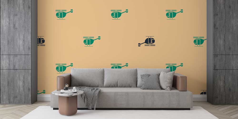 Askeri Helikopter Desenli Duvar Kağıdı 10960