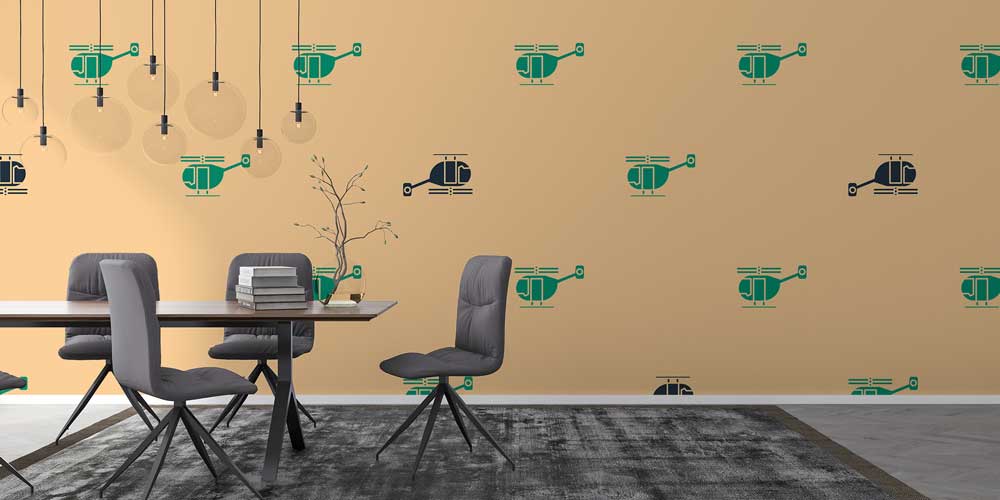 Askeri Helikopter Desenli Duvar Kağıdı 10960