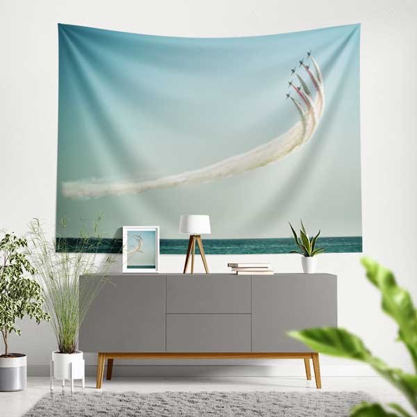 air-force-wall-tapestry-11054-00 Türk Yıldızları Akrobasi Gösterisi Duvar Örtüsü 11054