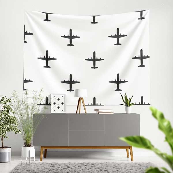 air-force-wall-tapestry-11059-00 Minimalist Uçak Desenli Duvar Örtüsü 11059