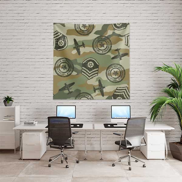 air-force-wall-tapestry-11129-02 Kamuflaj Desenli Hava Kuvvetleri Duvar Örtüsü 11129