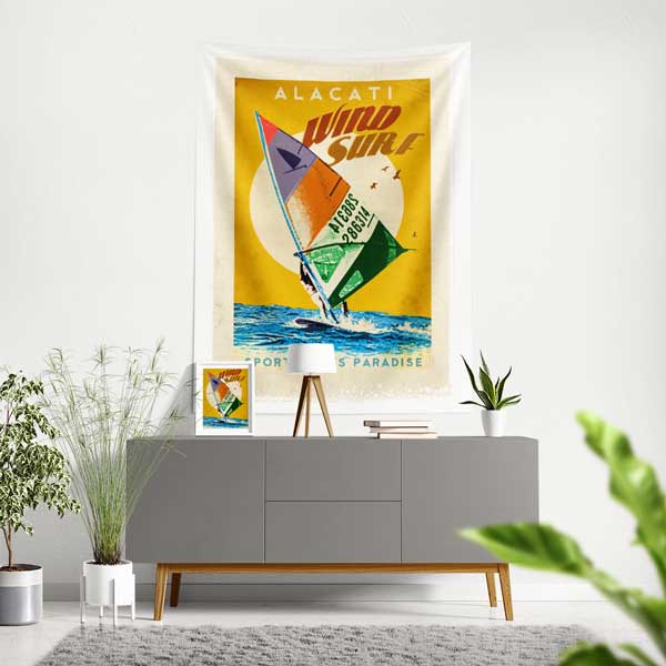 Alaçatı Windsurf Duvar Örtüsü 11826