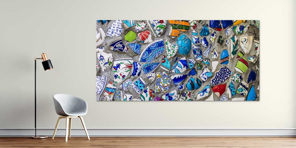 Anadolu Kültürü Çini ve Seramik Motifli Büyük Ebatlı Duvar Dekoru 11971