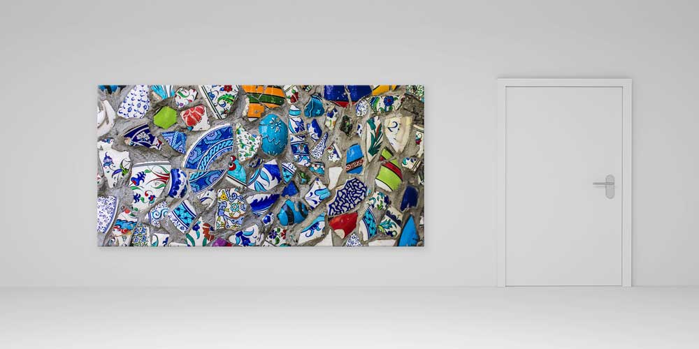 Anadolu Kültürü Çini ve Seramik Motifli Büyük Ebatlı Duvar Dekoru 11971